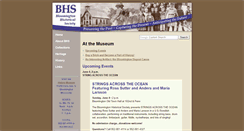 Desktop Screenshot of bloomingtonhistoricalsociety.org
